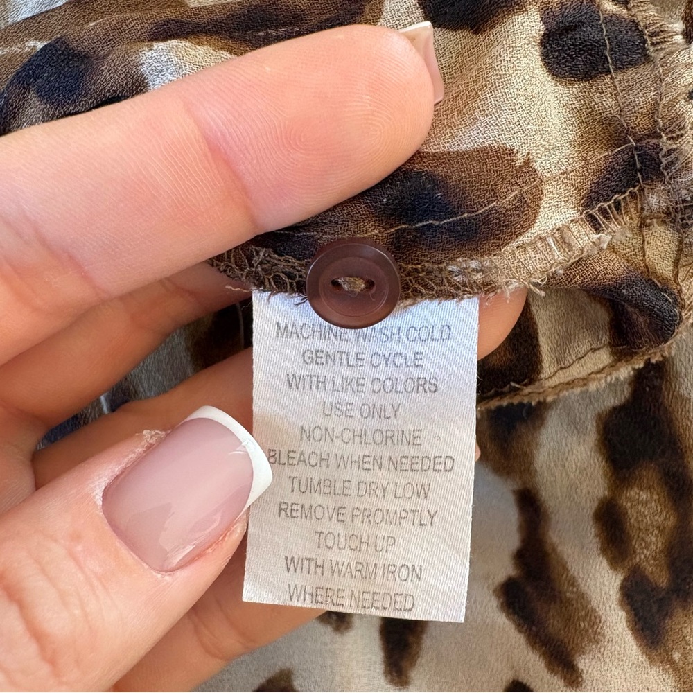Alison Taylor Animal Leopard‎ Print Blouse Mob Wife Femme Fatal Valentine’s 1X - Picture 7 of 9